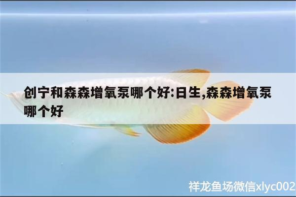 詳細(xì)閱讀:創(chuàng)寧和森森增氧泵哪個(gè)好:日生,森森增氧泵哪個(gè)好 創(chuàng)寧和森森增氧泵哪個(gè)好:日生,森森增氧泵哪個(gè)好