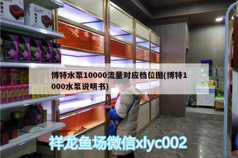 博特水泵10000流量對應檔位圖(博特1000水泵說明書)