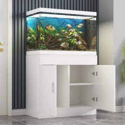 超白金晶魚缸品牌排名榜：佳寶jebo側溢流極簡工業風金晶超白玻璃一體小魚缸