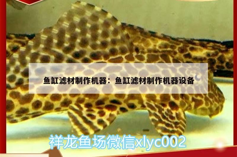魚缸濾材制作機器:魚缸濾材制作機器設備