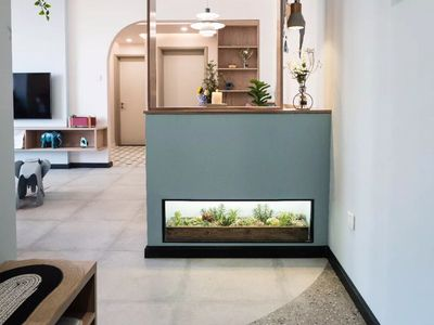 北歐風格魚缸實景圖：北歐風格魚缸實景圖展示