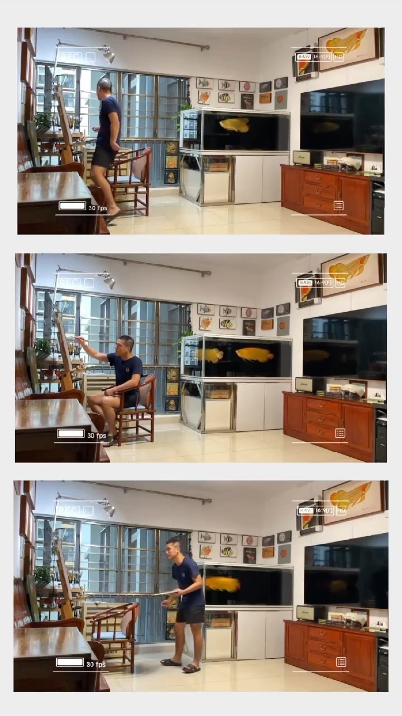 我的一天，拖地、畫畫、看魚！