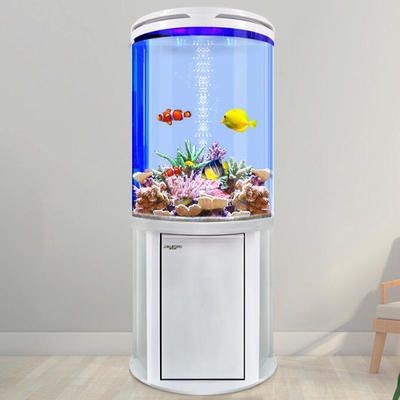 半圓形魚缸好不好：半圓形魚缸在風(fēng)水學(xué)中被認(rèn)為是金形，但存在一些缺點(diǎn)