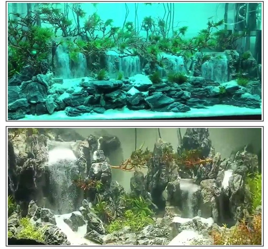創意造景魚缸 瀑布圖：關于創意造景魚缸瀑布的圖解和教程和教程，供您參考