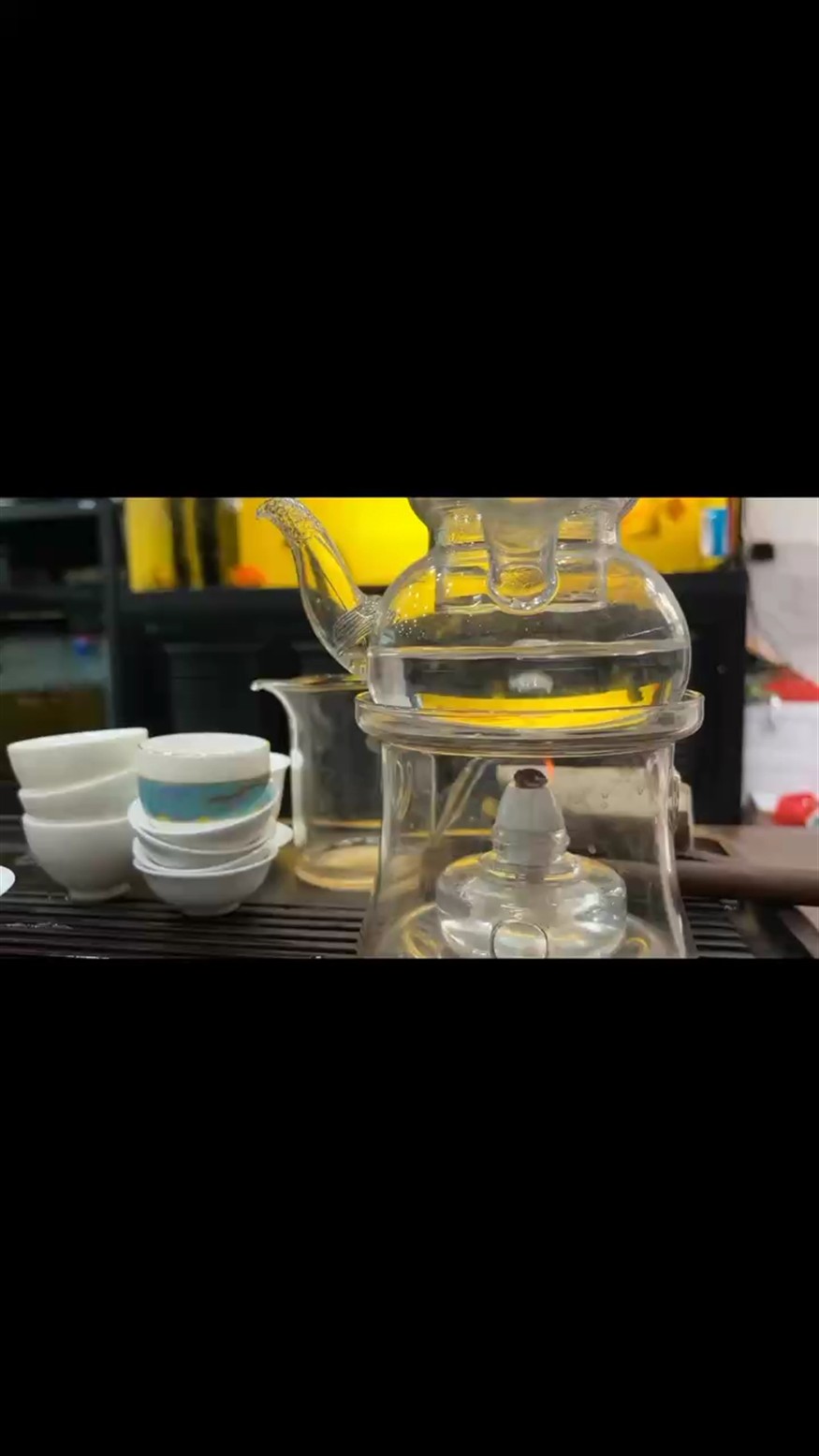 喝茶看魚康龍