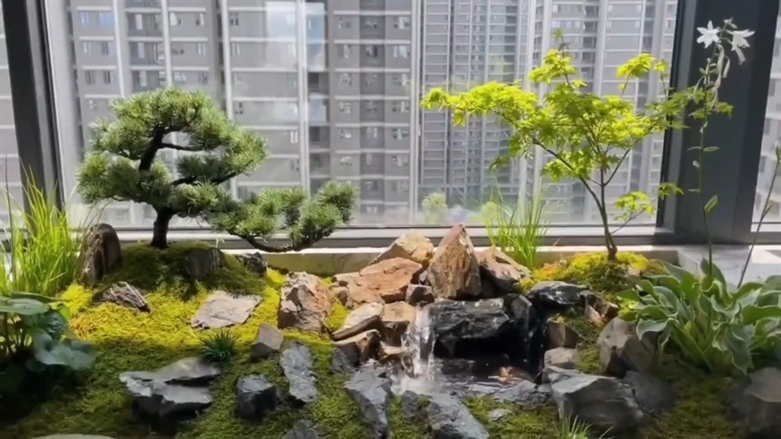 #庭院魚池 #別墅庭院設(shè)計(jì) #庭院魚池景觀設(shè)計(jì)。廣州室內(nèi)室外景觀 枯山水 溪流 植物墻 設(shè)計(jì)