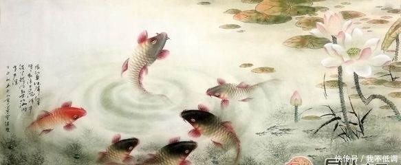 工筆龍魚畫法，筆龍魚畫法揭秘，傳統藝術