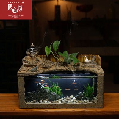 大型魚缸里面放什么擺件：大型魚缸內部擺件的選擇