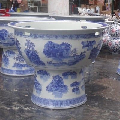 大號陶瓷魚缸帶萬向輪剎車底座400X400cm：\"大號陶瓷魚缸帶萬向輪剎車底座400x400cm