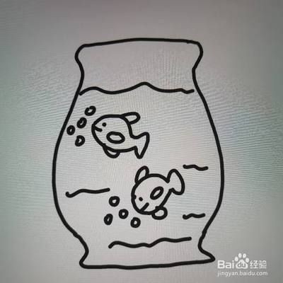 魚(yú)缸圖畫(huà)簡(jiǎn)筆畫(huà)，兒童魚(yú)缸簡(jiǎn)筆畫(huà)配色技巧兒童魚(yú)缸簡(jiǎn)筆畫(huà)配色技巧
