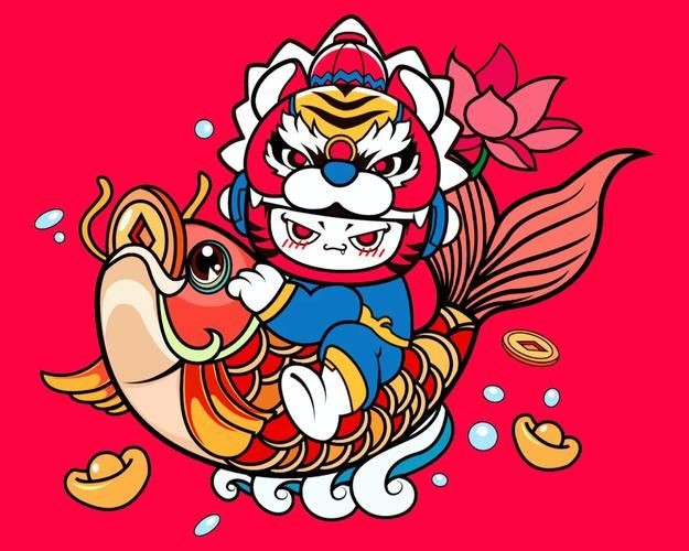 吉祥物魚圖片，幾種不同風(fēng)格的一句短標(biāo)題供你參考，，萌趣吉祥魚圖鑒，靈動(dòng)吉祥物魚影繪，可愛