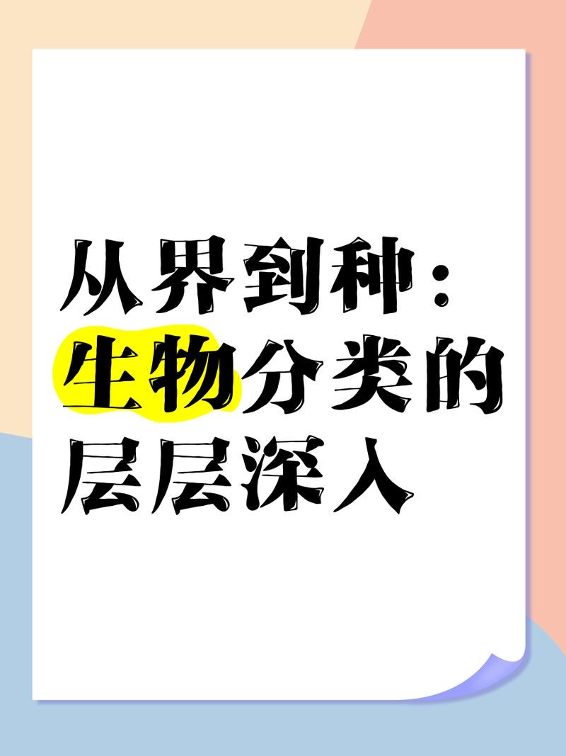 界、門、綱、目、科、屬、種