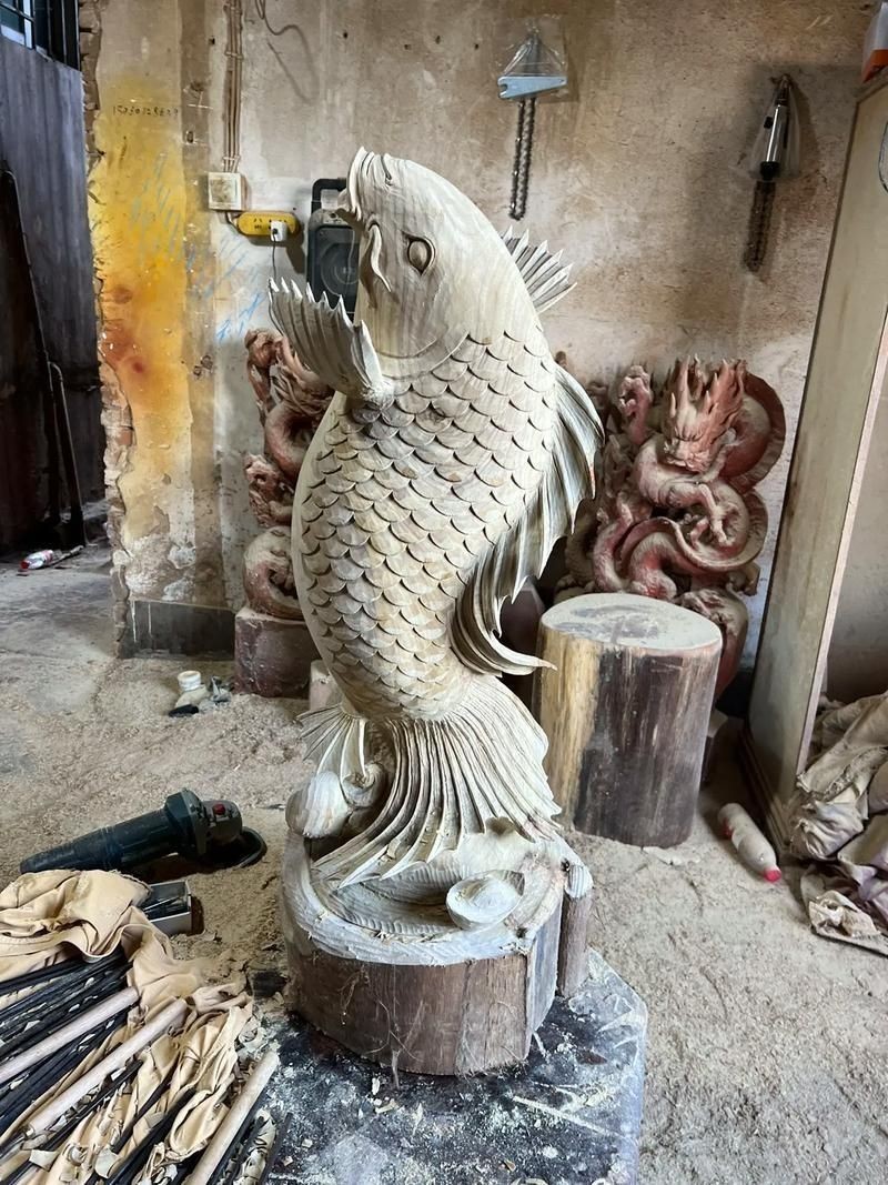 木雕魚圖片100張 木雕魚圖片100張 龍魚百科 第17張