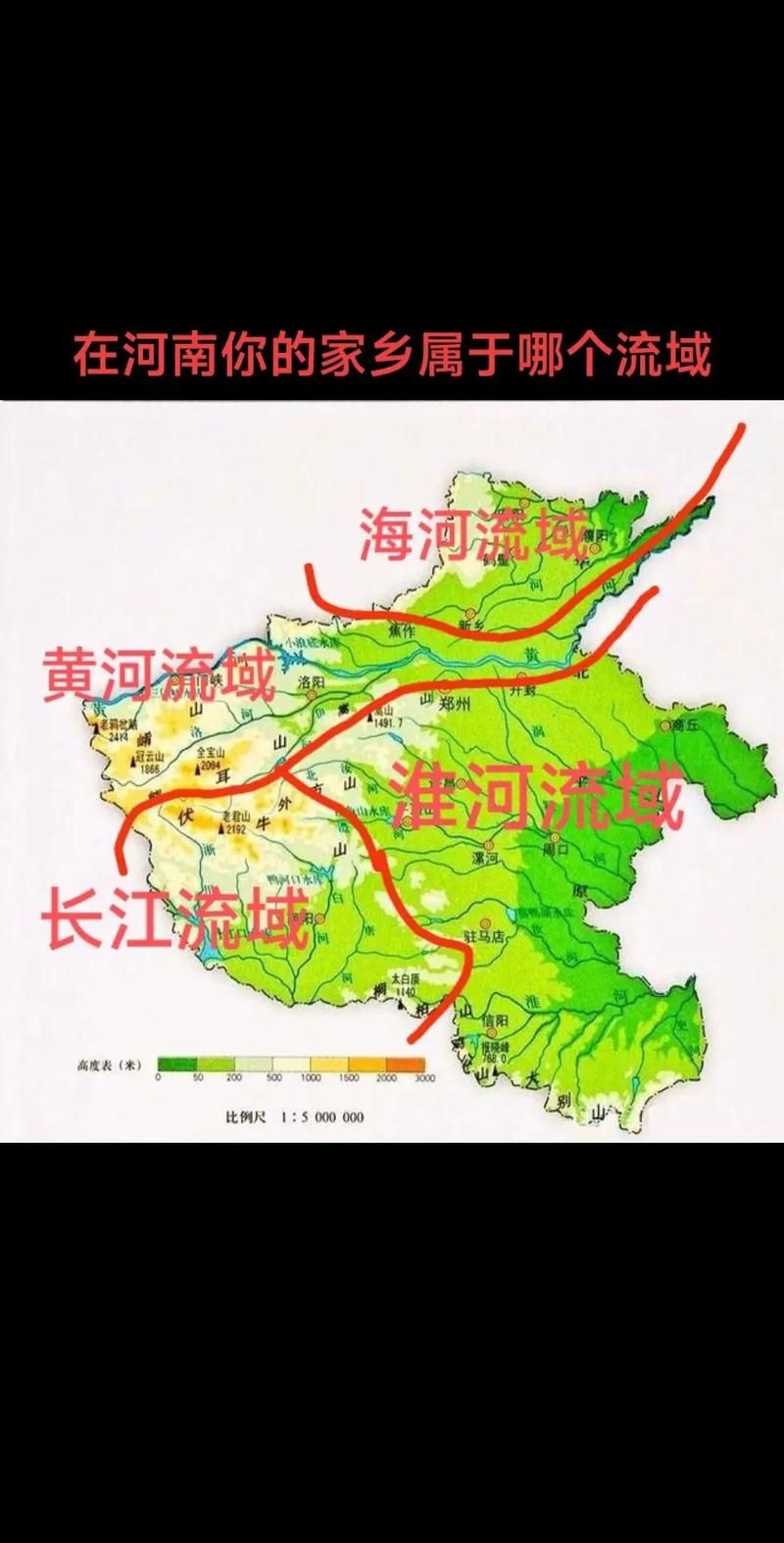 河南省水系分布圖