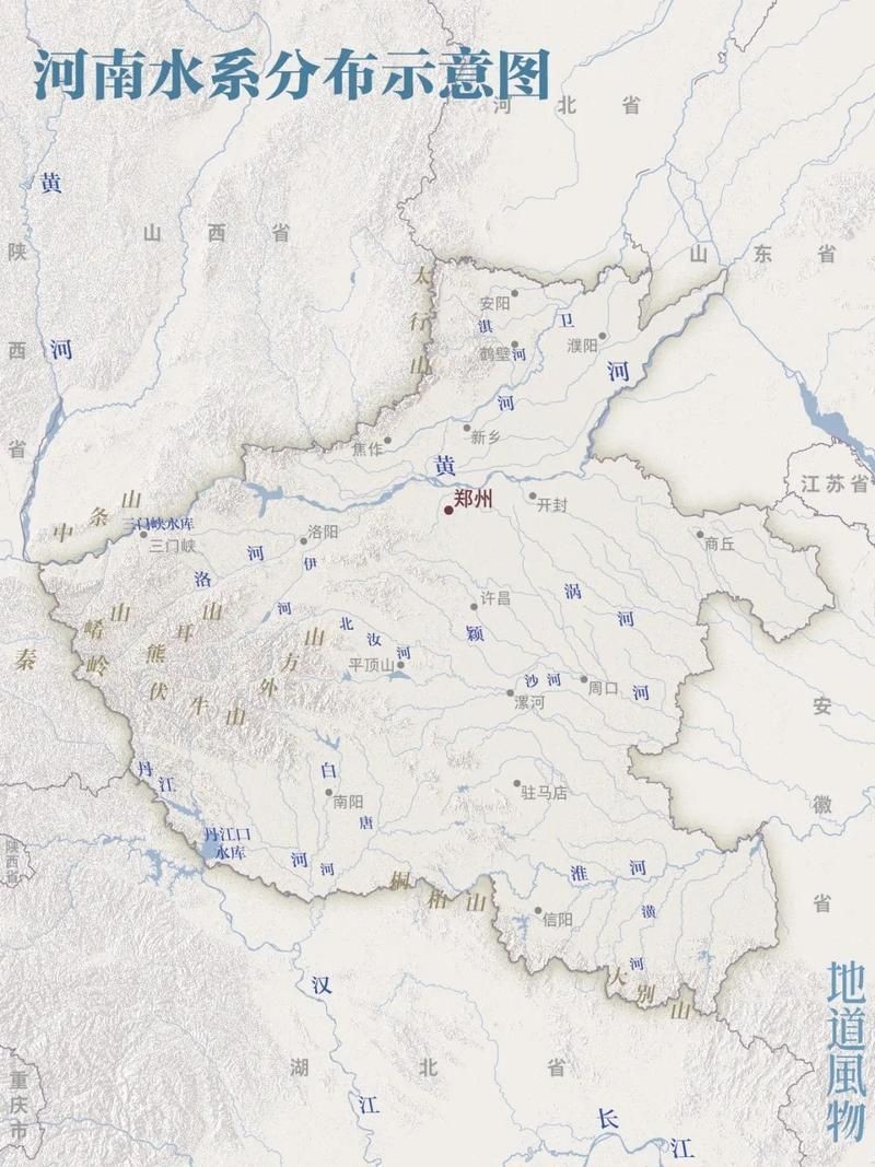 河南省水系分布圖