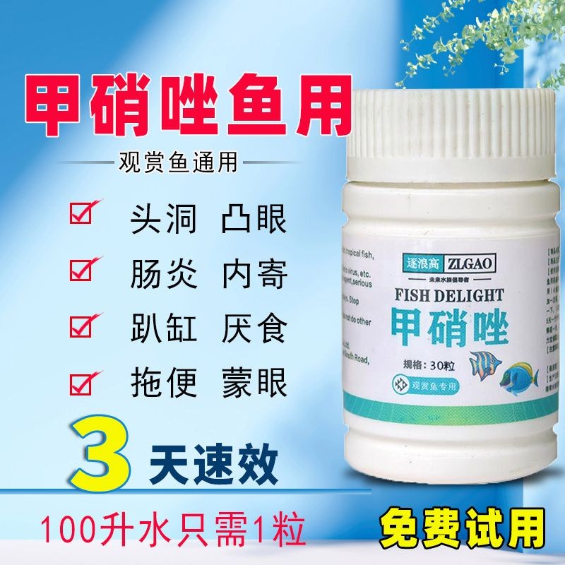 甲硝唑片能治龍魚蒙眼嗎，硝唑片治療龍魚蒙眼效果