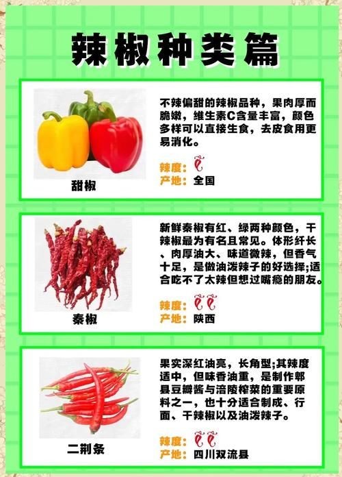 各種辣椒圖片，多種辣椒高清圖片大全，辣味視覺(jué)盛宴盡收眼底！