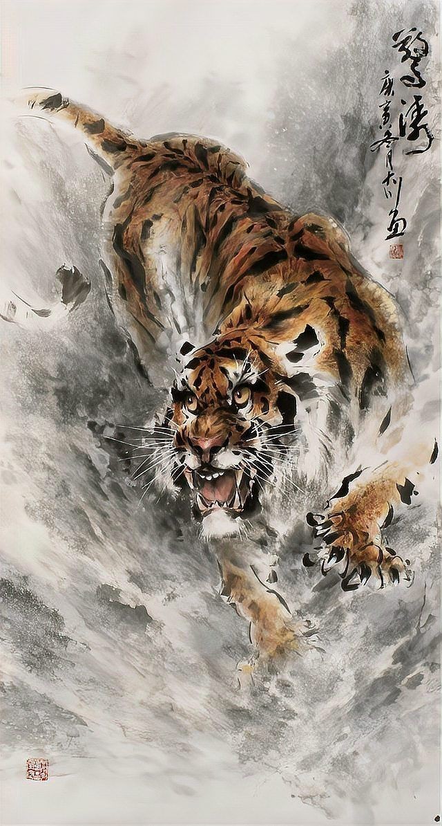 古代虎圖騰圖片