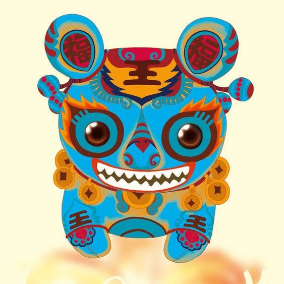 古代虎圖騰圖片