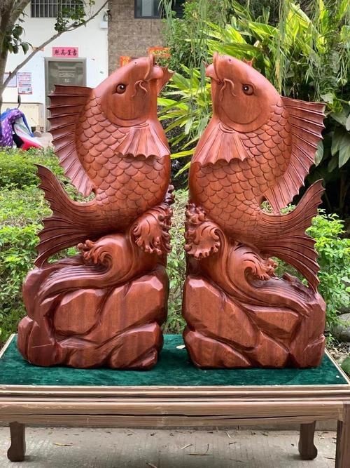 木雕魚最漂亮的圖片，絕美木雕魚藝術珍品高清圖片大賞