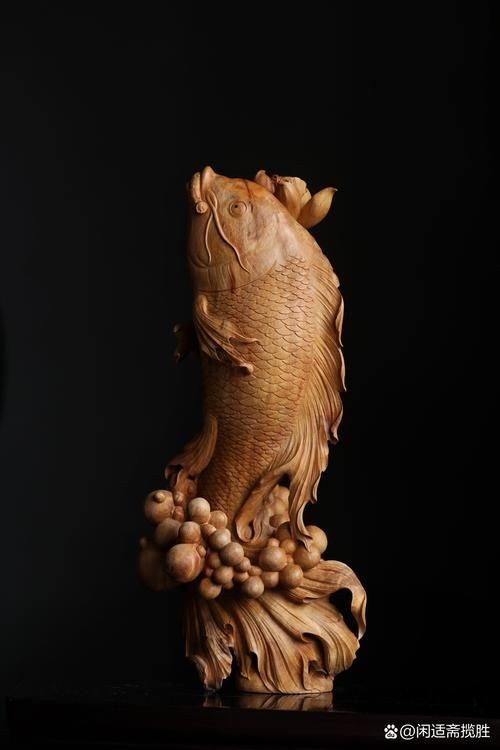 木雕魚最漂亮的圖片，絕美木雕魚藝術珍品高清圖片大賞