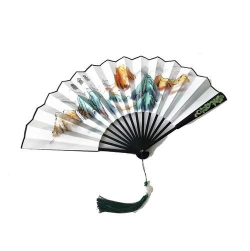 古風(fēng)玉扇圖片，唯美古風(fēng)玉扇高清圖片，執(zhí)扇展雅韻，墨染千年風(fēng)