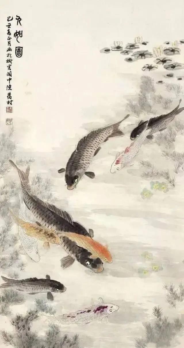 國畫魚寫意，墨趣橫生，國畫寫