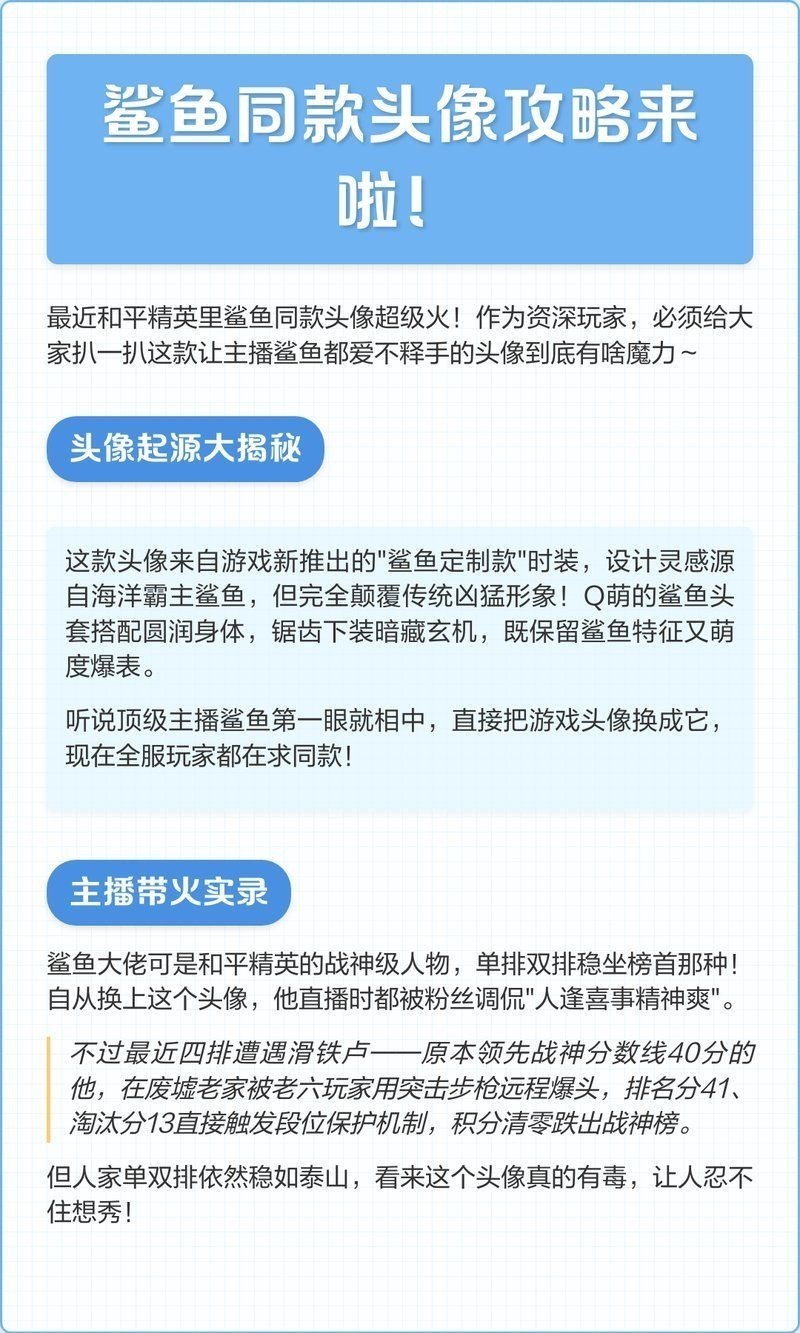 和平精英鯊魚圖片，和平精英鯊魚主題角色