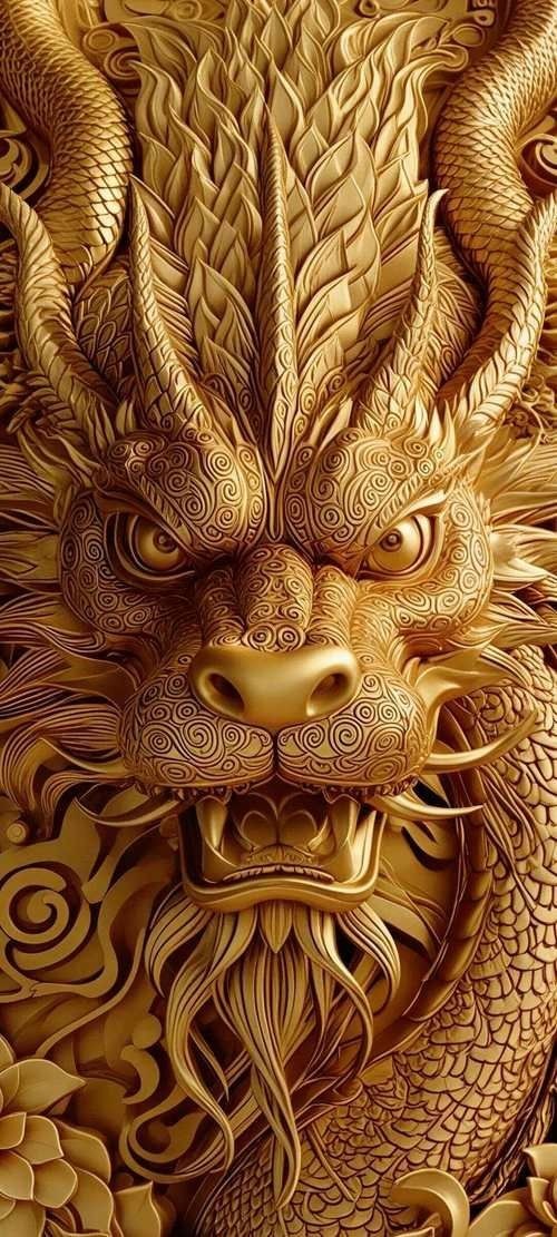招財(cái)龍圖片100張，100張高清招財(cái)龍圖片大全，吉祥好運(yùn)一鍵收藏！