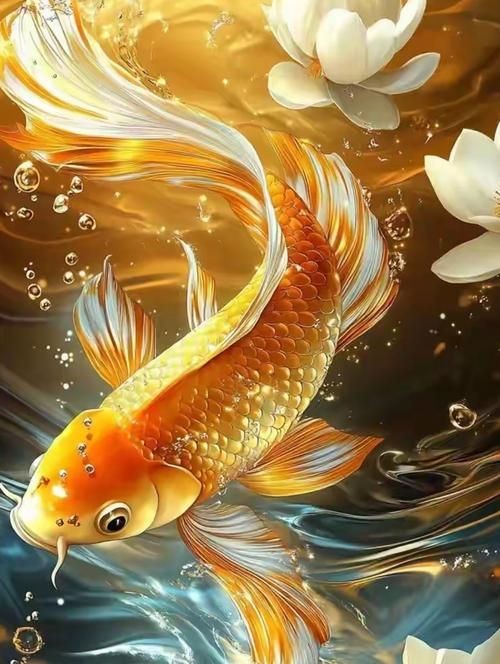 吉祥鯉魚圖片，吉祥如意·靈動(dòng)逼真的吉祥鯉魚高清圖片精選
