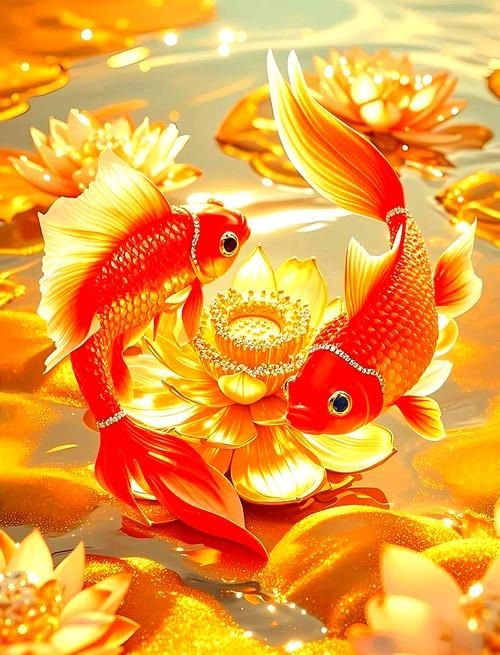 吉祥鯉魚圖片，吉祥如意·靈動(dòng)逼真的吉祥鯉魚高清圖片精選