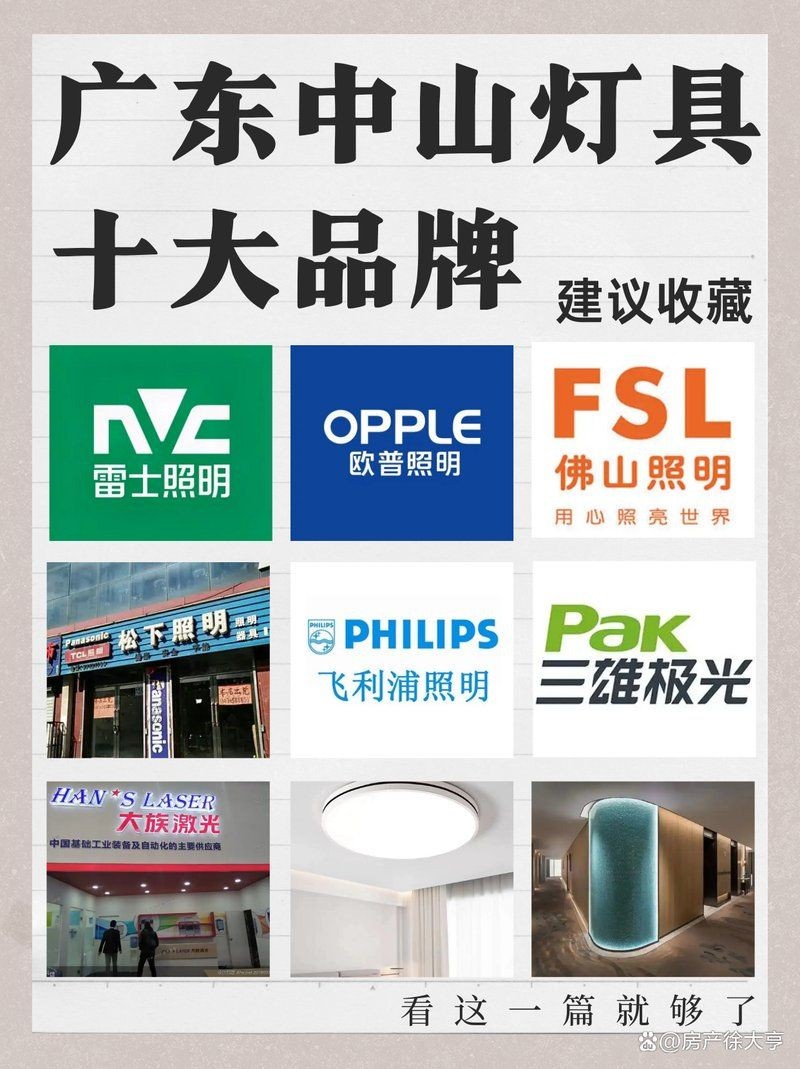 廣州中山燈具品牌大全，深度解析，廣州中山地區主流燈具品牌