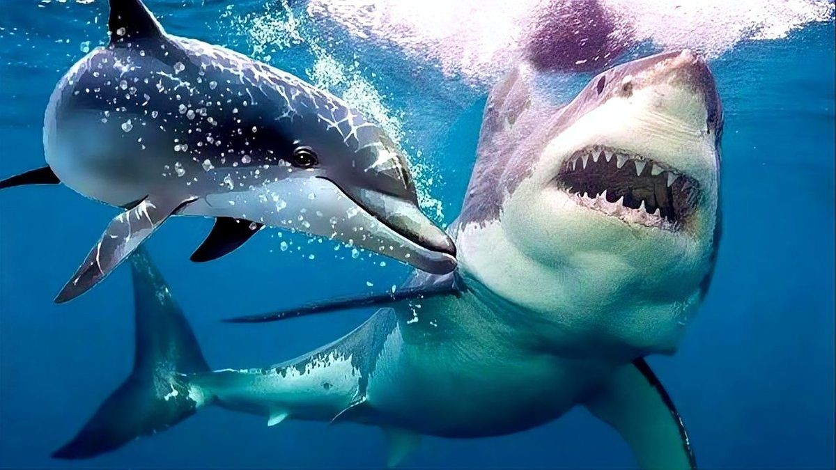 海豚打得過鯊魚嗎，海豚與鯊魚的生死對(duì)決，誰才是海洋