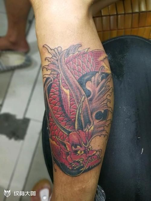 好看的龍魚紋身圖片，驚艷視覺！高人氣龍魚紋身