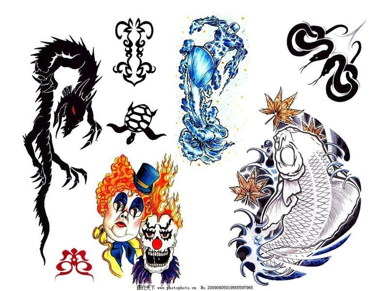 好看的龍魚紋身圖片，驚艷視覺！高人氣龍魚紋身