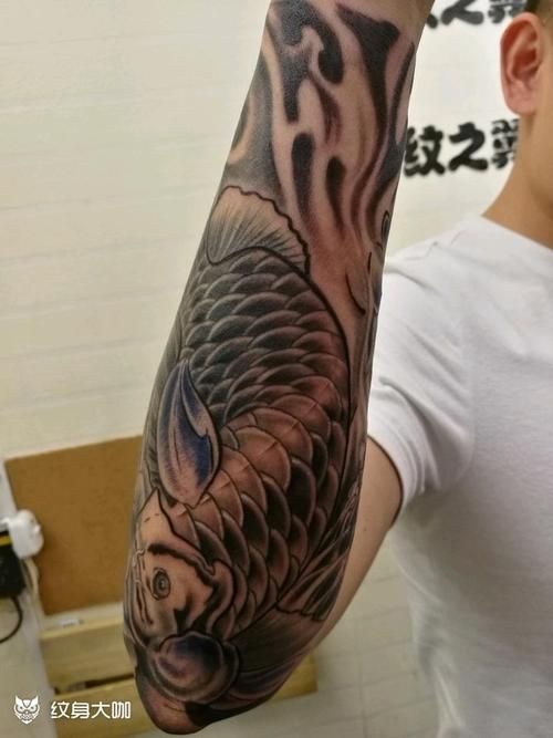 好看的龍魚紋身圖片，驚艷視覺！高人氣龍魚紋身