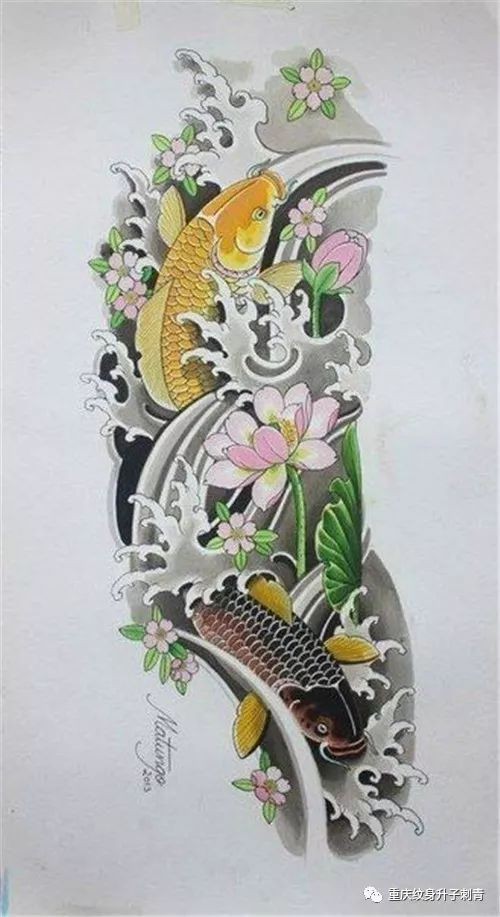 好看的龍魚紋身圖片，驚艷視覺！高人氣龍魚紋身