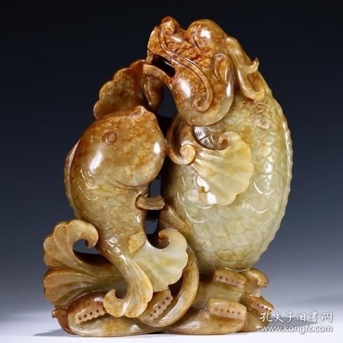 和田玉龍魚圖片，和田玉龍魚精品高清圖片鑒賞