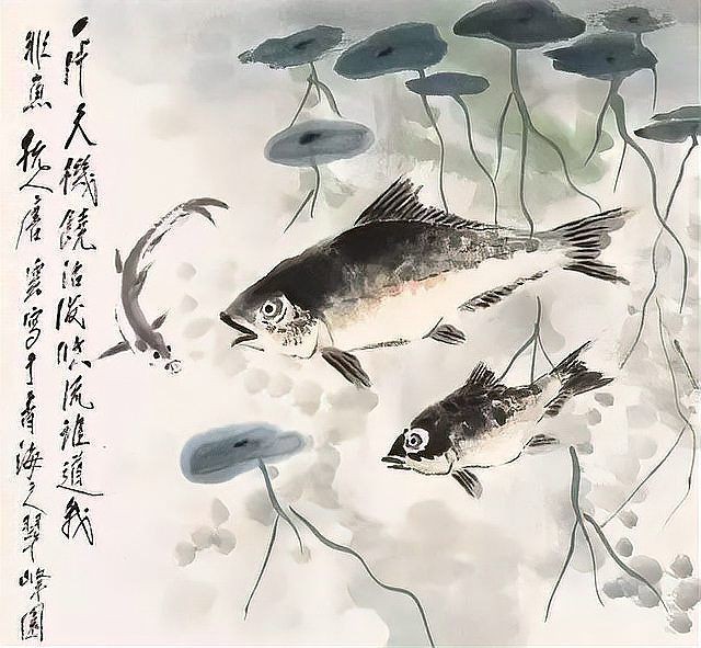 國畫金龍魚圖片大全：《國畫金龍魚圖片大全》