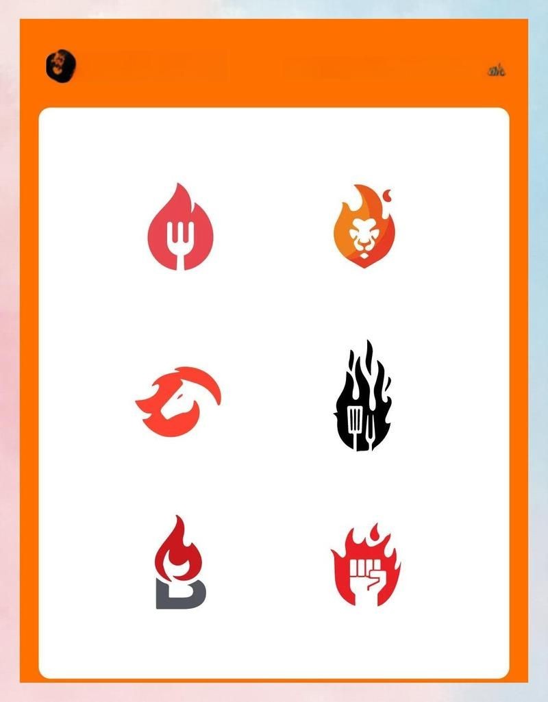 火焰元素logo：火焰元素logo設計——火焰元素