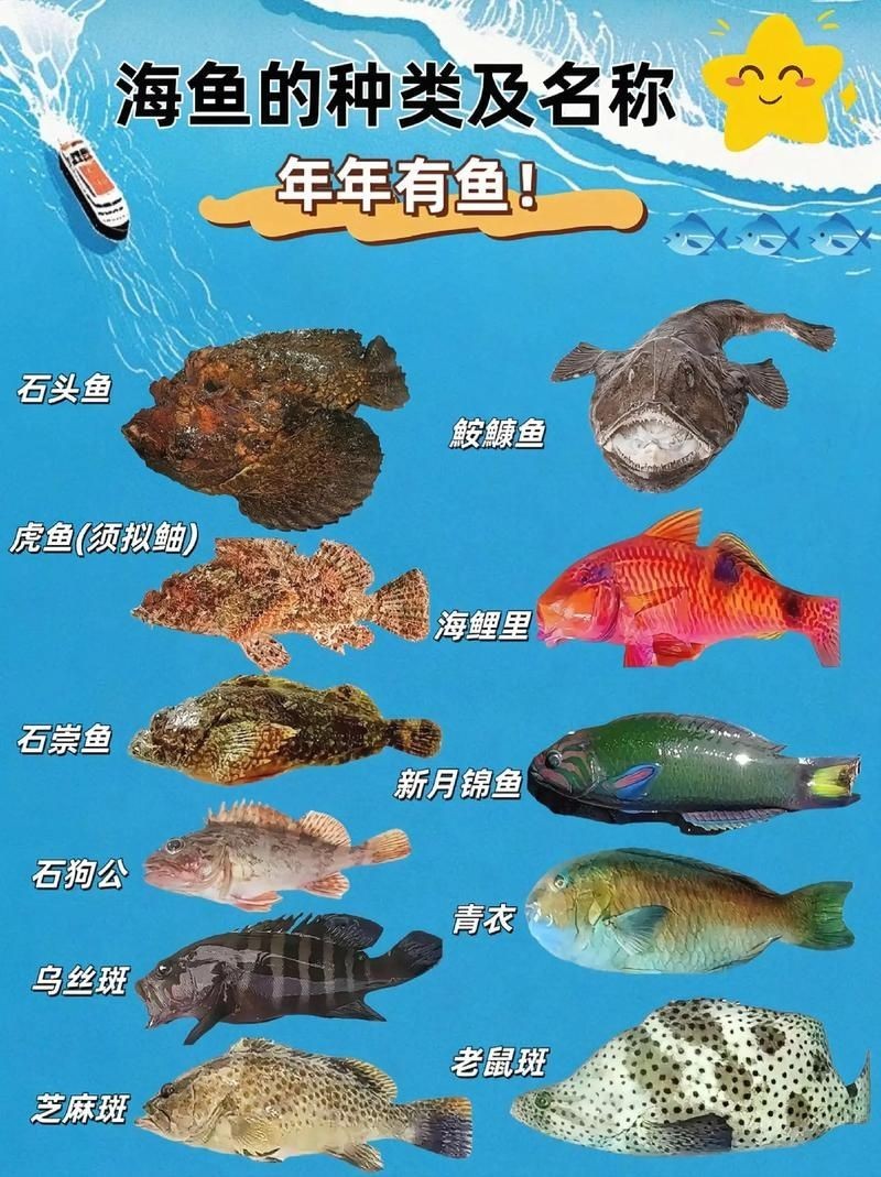 海魚類大全圖冊(cè)：《海魚類大全圖冊(cè)》70余種常見海水魚圖譜大合集