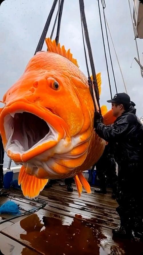 巨型鯉魚(yú)圖片：巨型“龍鱗鯉”重現(xiàn)江湖,被江西老表捕獲,猶如身披黃金甲!