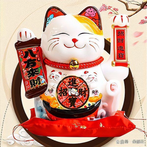 家里放招財貓擺件好不好：家里擺招財貓好嗎風水好嗎