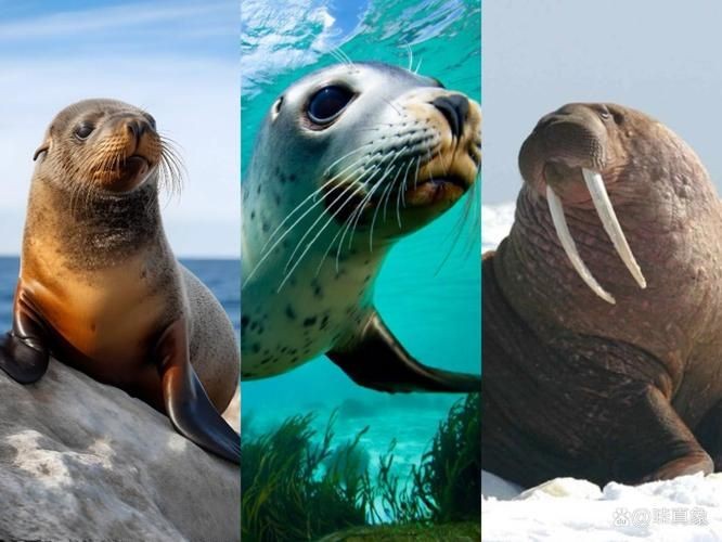 海獅海象海豹圖片：海獅、海象與海豹三類典型海洋哺乳動(dòng)物中的三巨頭