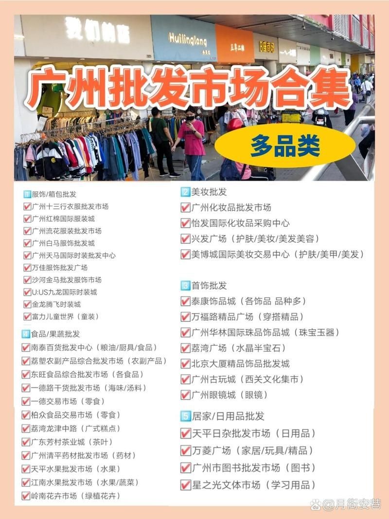 廣州各批發市場一覽表：廣州45個批發市場拿貨全攻略，