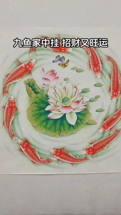 九魚聚財圖掛哪個方位：九魚圖掛在家里那個位置風水好