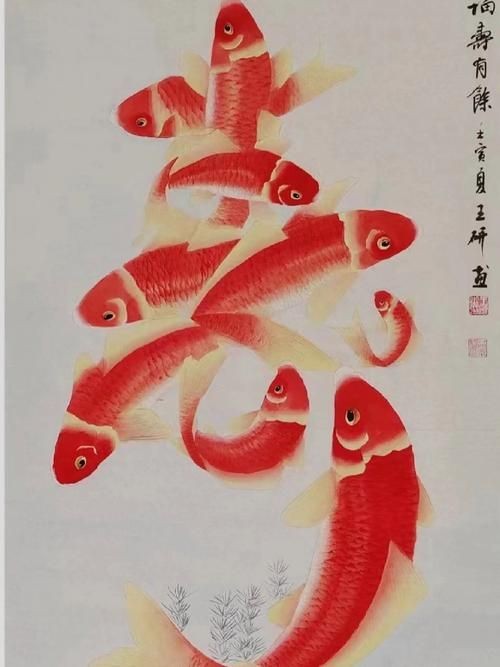 九魚聚財圖掛哪個方位：九魚圖掛在家里那個位置風水好