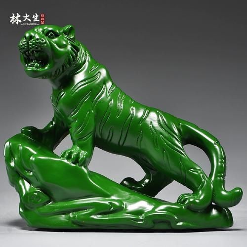 綠色的老虎圖片|綠色的老虎