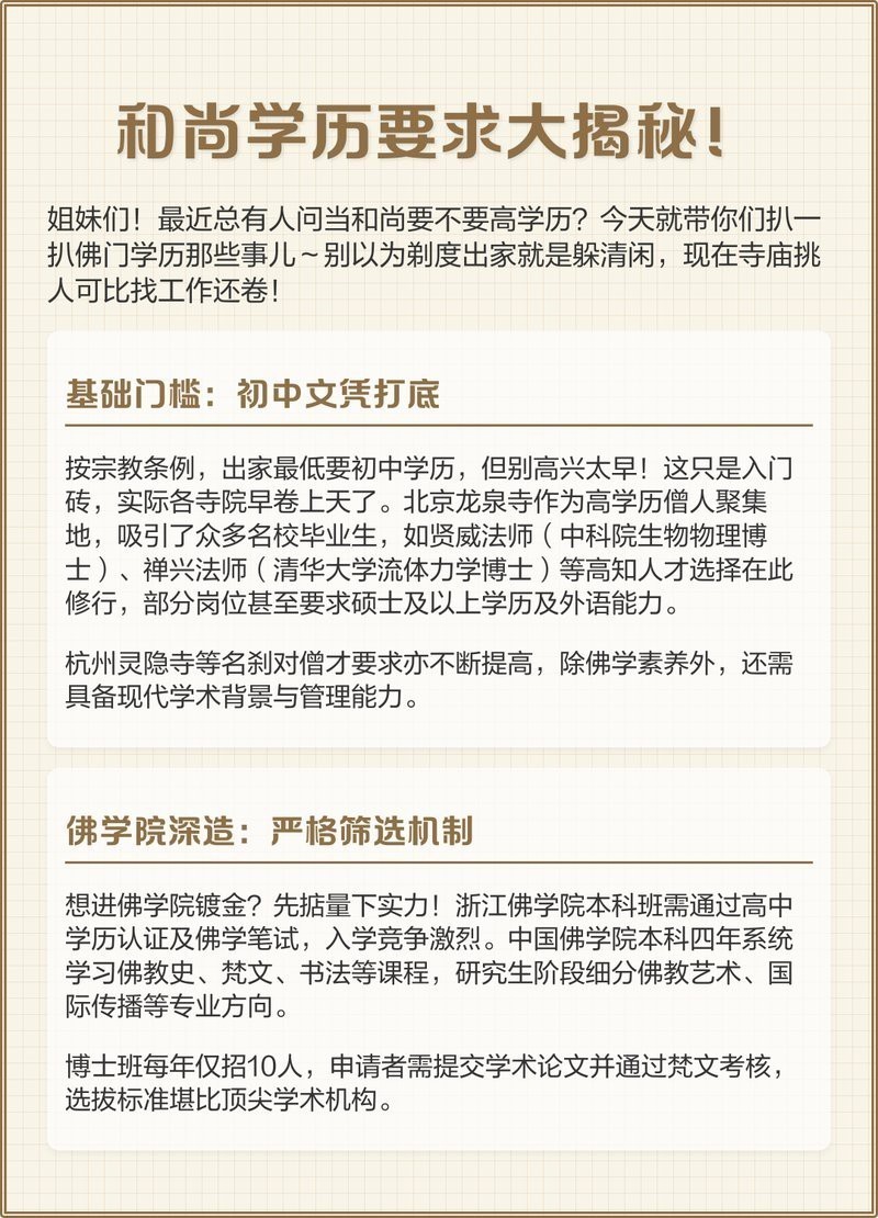 當和尚需要什么文憑|佛教寺院出家為僧與從事佛教教育的國際化趨勢趨勢