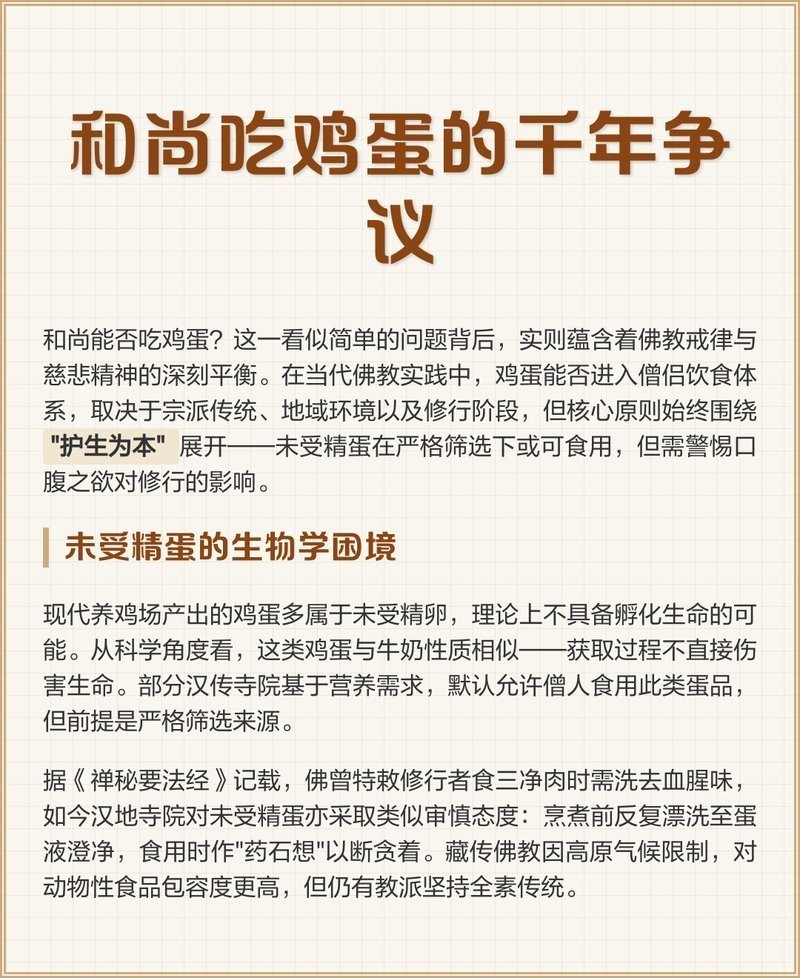 寺廟為什么吃雞蛋|佛教中的雞蛋
